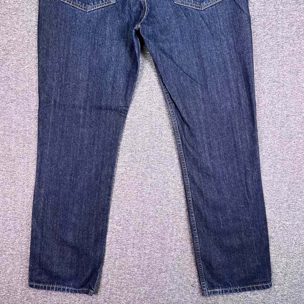 Levis 514 Jeans Mens 37x31 Dark Wash Blue Classic Casual Straight Denim Tag36x32